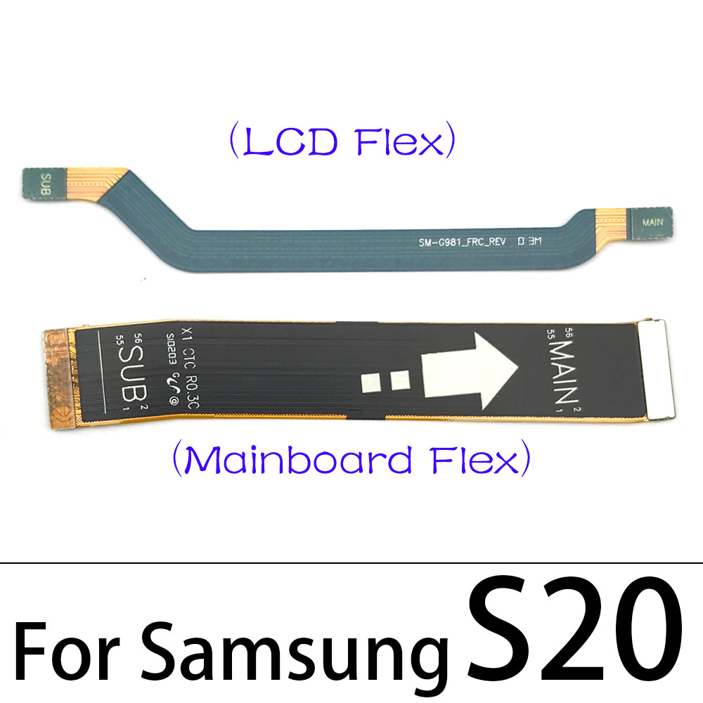 Main Flex Cable For Samsung Note 10 Lite Note 20 S10 Plus S20 Fe Ultra / Note 10 Plus 5G Connect Mainboard To LCD Screen Ribbon. 