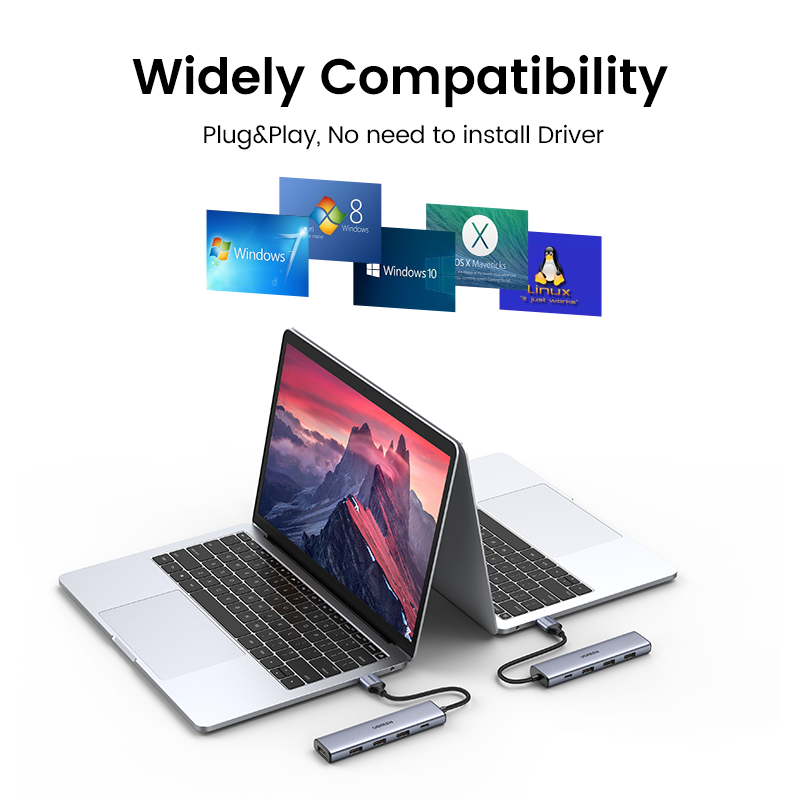 UGREEN USB HUB Type C to 4 USB 3.0 HUB USB to Type C Adapter 5G For Macbook Pro Air M1 PC Laptop Accessories USB C HUB Splitter. 