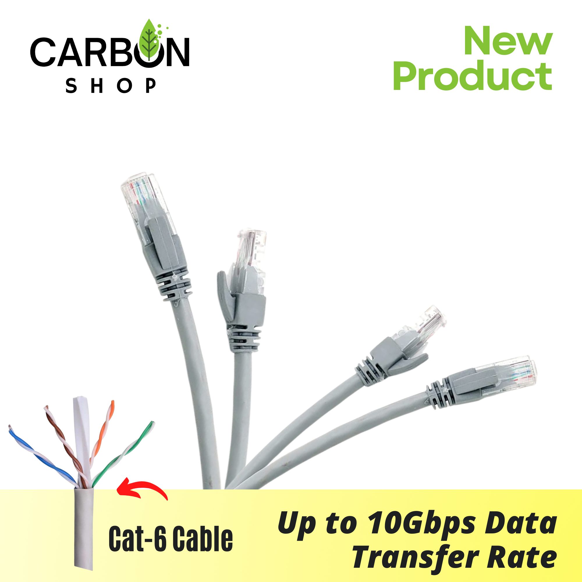 70 Meter Cat 6 Gigabit Ethernet Cable Network Patch Cord Cable LAN Adapter Internet Copper Twisted Wire LAN Cable Plug Connector for Laptop Mac PC WIFI CC Camera Smart TV Box Android. 