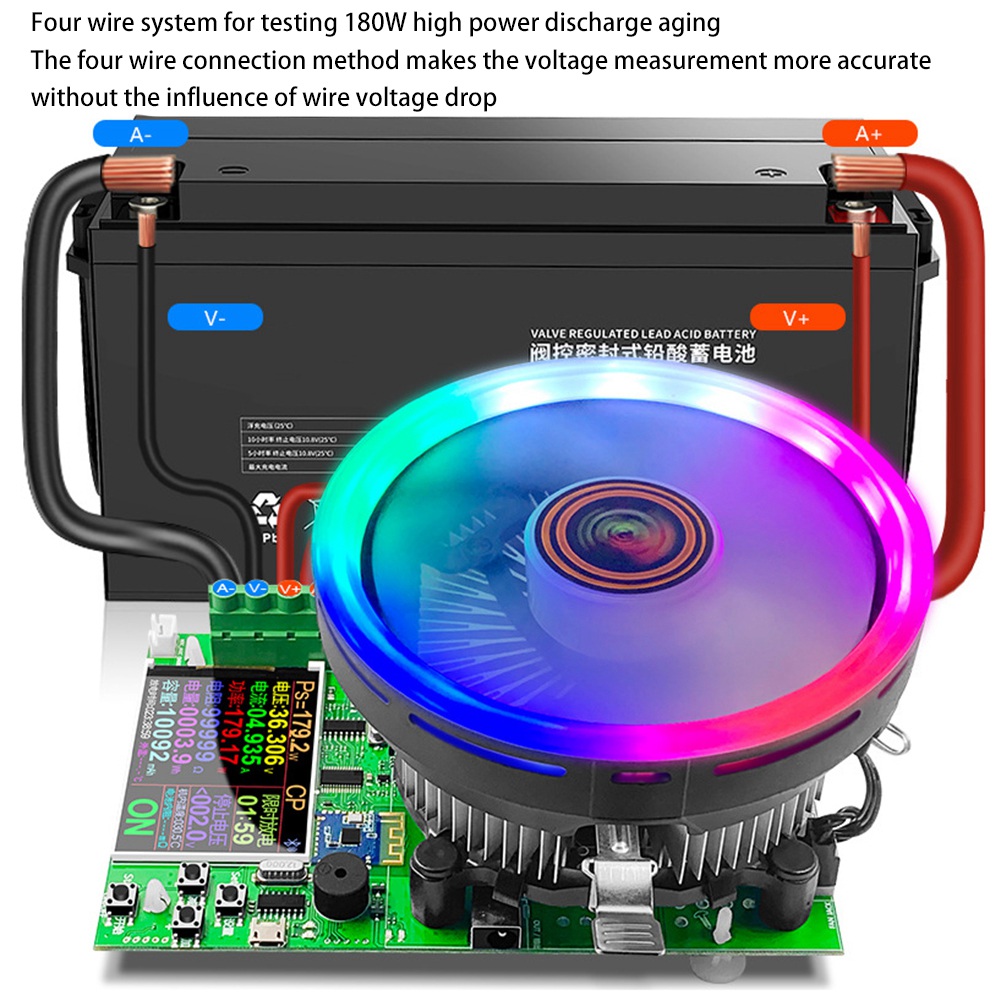 DL24 150W DC USB Tester APP Electronic Load Lithium Battery Capacity Monitor Discharge Charge Power Checker US Plug. 