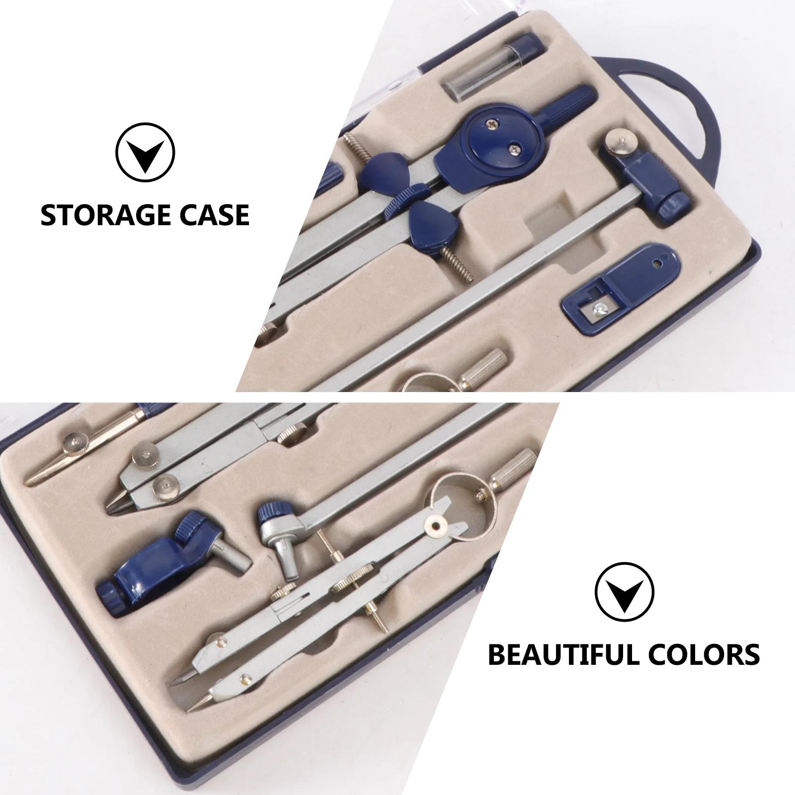 Professional Compass Set Metal Drafting Compass Kit with Extension Bar Metal Compass Geometry Set for Students Office Worker Amour zii. 