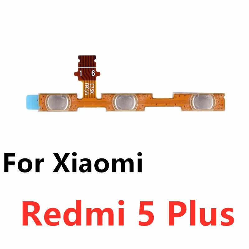 Power Volume Button On Off Button Flex Cable For Xiaomi Redmi 3X 3 3S 4X 4A 5 Plus Note 5 5A 2 4 3 Pro Special Edition 4X Global. 