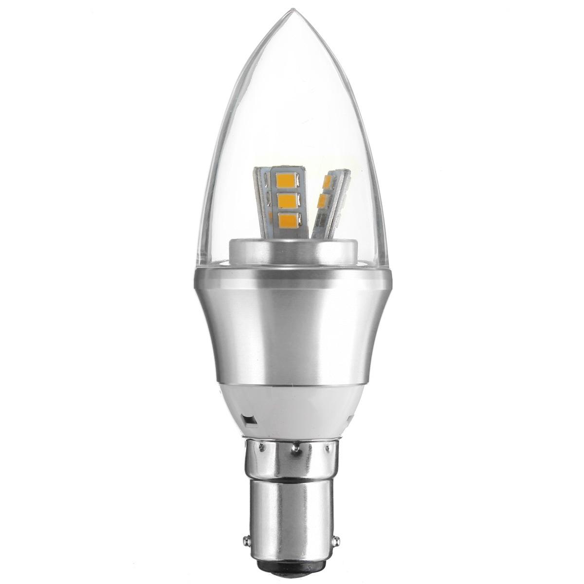 B15 Dimmable 6W 10W LED SMD Chandelier Share Candle Light Bulb Lamp (Warm White) - (B15 warm white). 