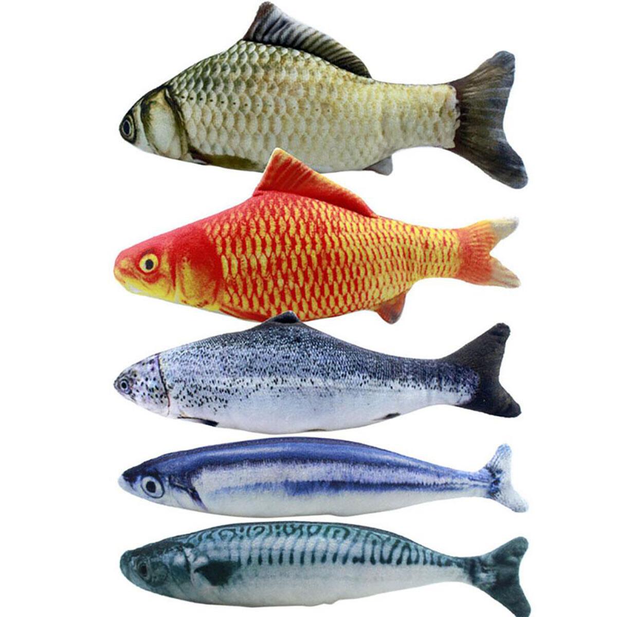 5PCS Catnip Fish Toys for Cat 20Cm Cat Toys Cat Fish Pillow Cat Catnip Toys