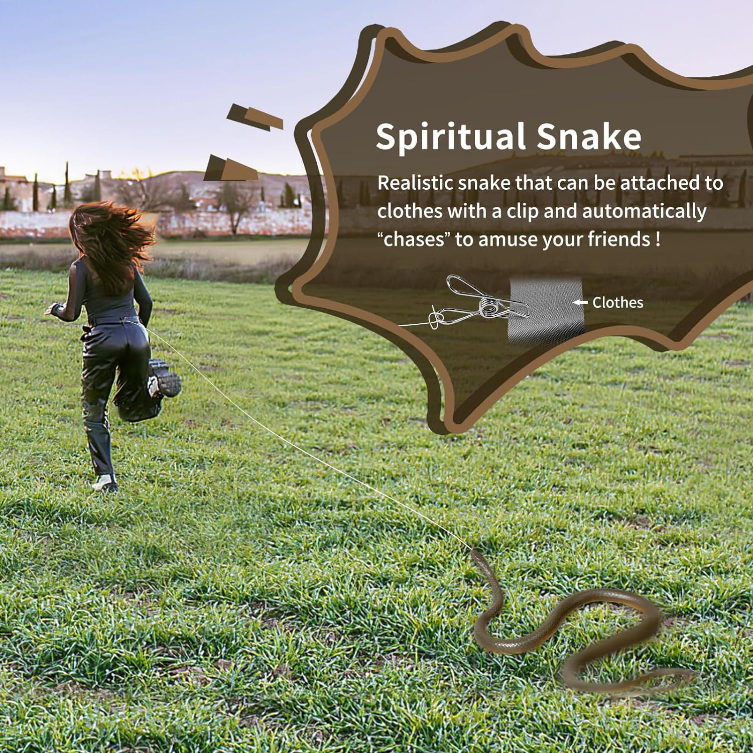 Happy Snake Prank With String Clip Funny Large Realistic Rubber Snake Prank With String And Clip Rubber Snake Model Fashion. 