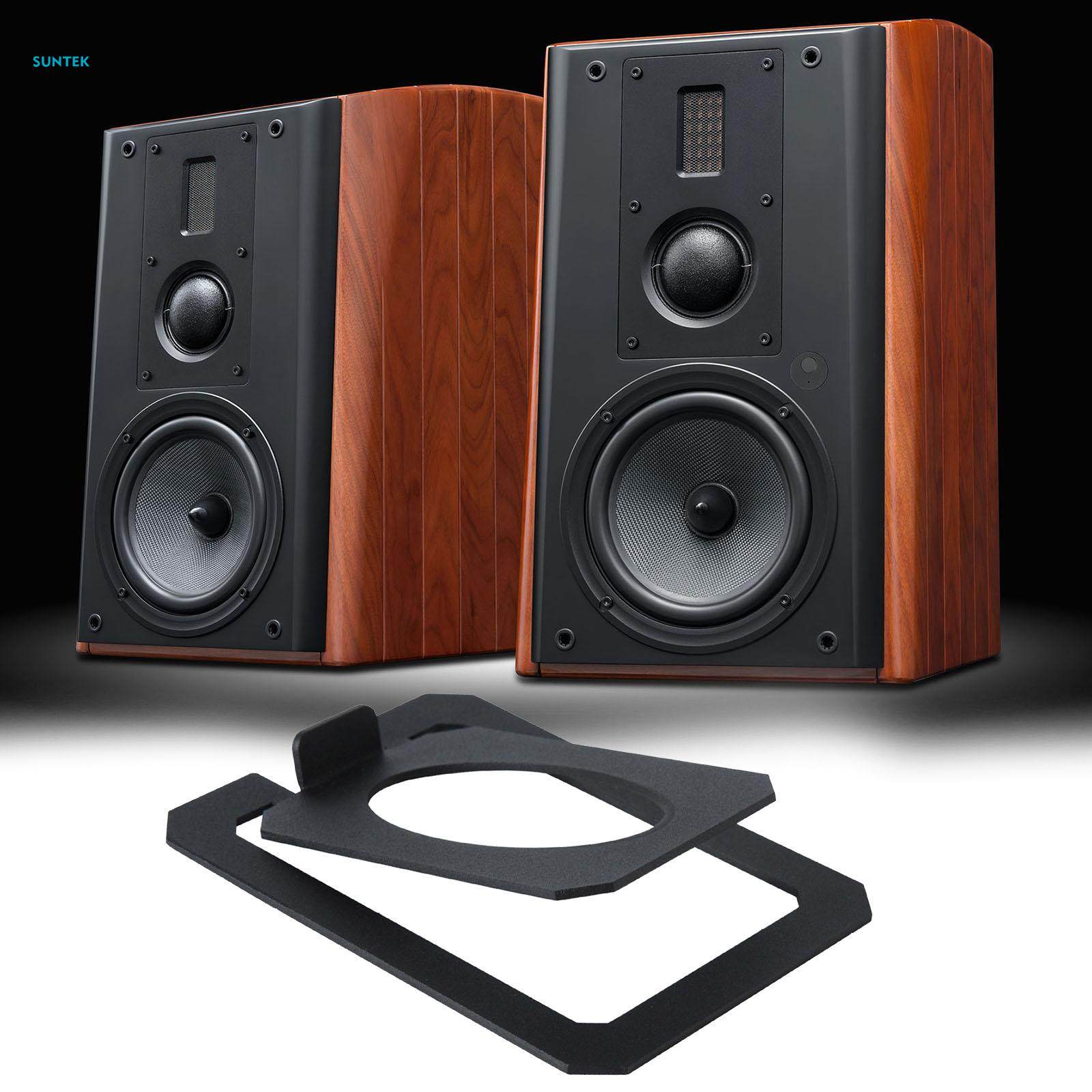 Desktop Speaker Holder Studio Monitor Stand Tilted Bracket Shock Absorbing Metal Non Slip Holder Rack Tabletop Stand for Computer Equipment