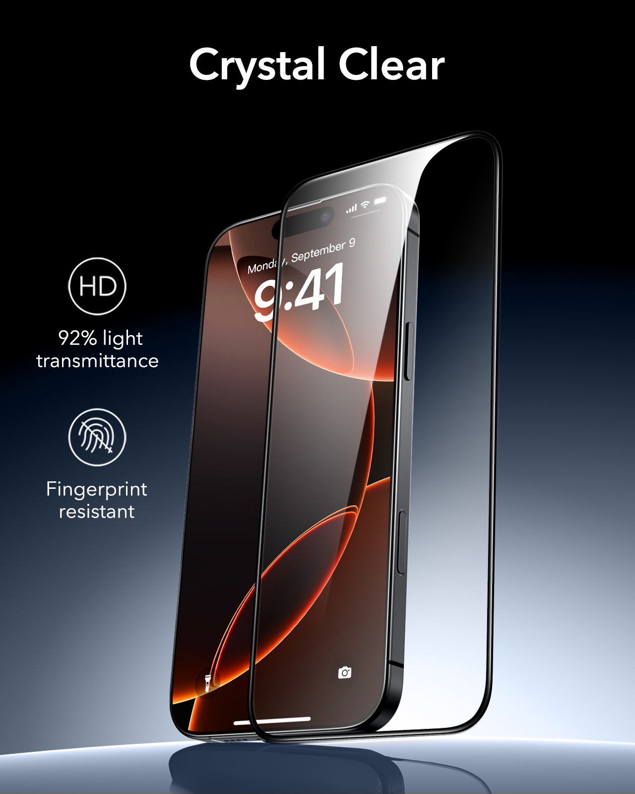 iPhone 16 Pro Max Screen Protector, ESR Armorite Screen Protector for iPhone 16 Pro Max- 1 Pack. 