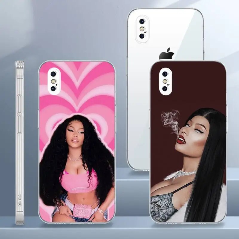 Nicki Minaj Rapper Phone Case Transparent soft For iphone 11 13 12 14 15 pro max mini plus