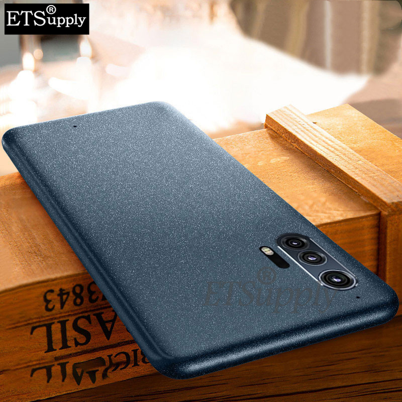 Phone Case for Motorola Edge Plus 2020 Matte Silicone Soft Sandstone Super Scrub Non-slip Back Cover for Moto Edge Plus 2020 Case