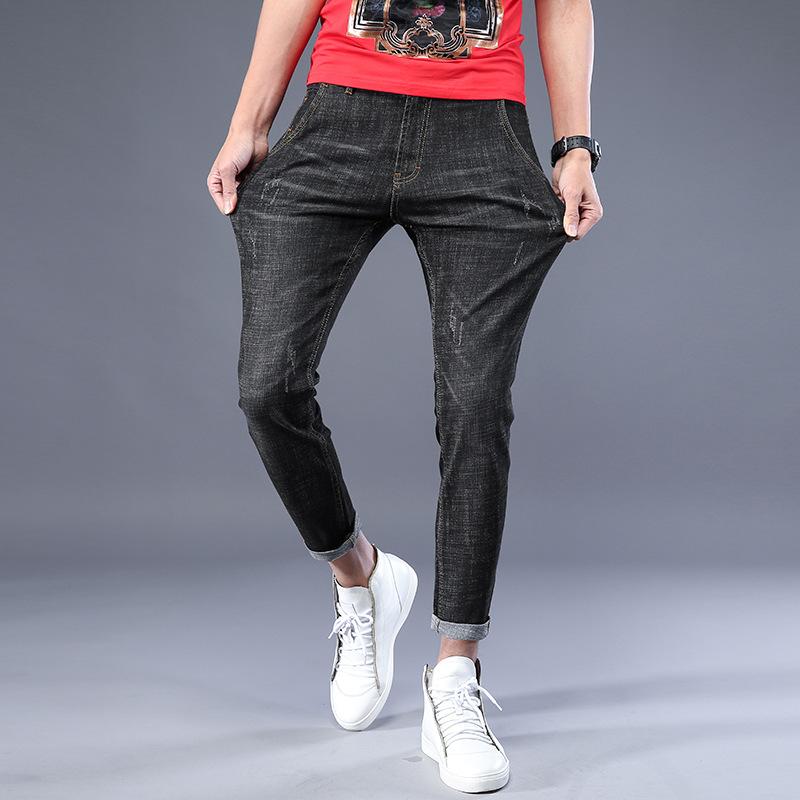 cuffed black jeans mens