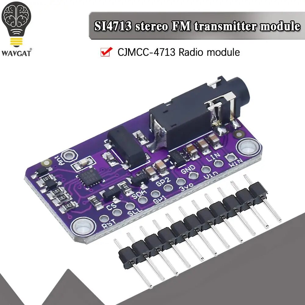 FM Transmitter SI4713 Stereo Frequency Modulation CJMCU-4713 DC 3-5V for arduino