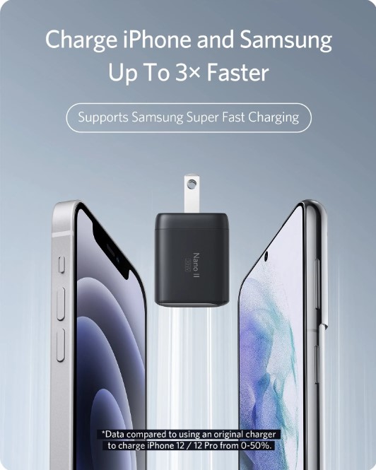 Anker 711 Charger Nano II 30W is a USB C Charger with Anker Nano II 30W Fast Charger Adapter, GaN II Compact Charger. 