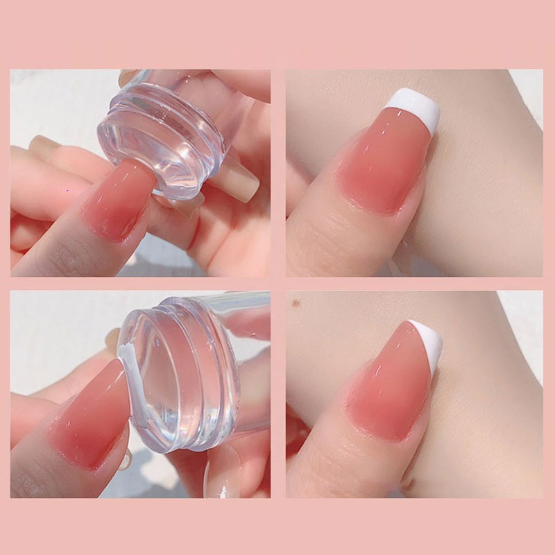 Easy-French Nail Stamper Monocle Jelly Print Silicone Transfer Print Scraper. 