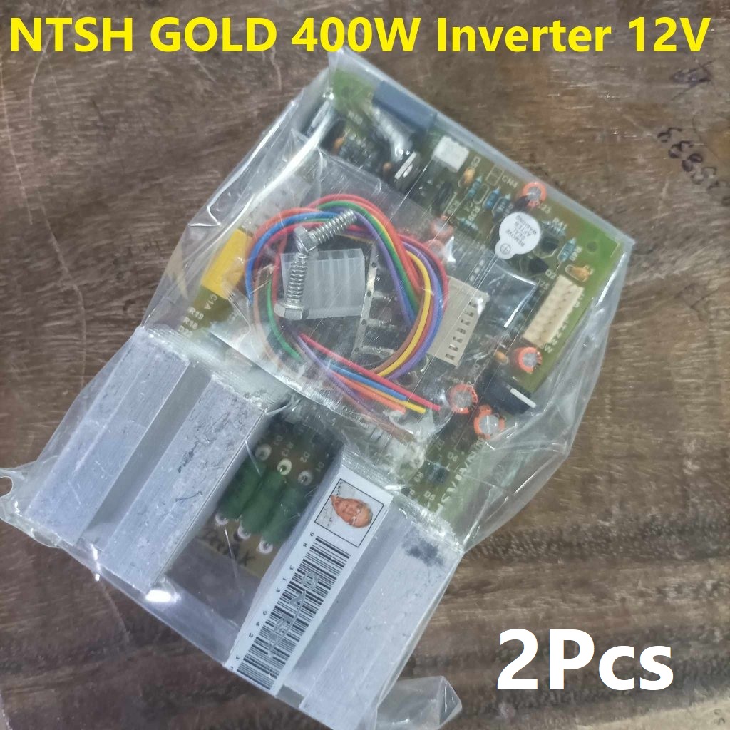 2Pcs- NTSH GOLD 400W Inverter Kit INDIAN 12V Inverter Kit Adapters 12V To AC 220V 400W Output 12V IPS Circuit Board With MOSFET Technology