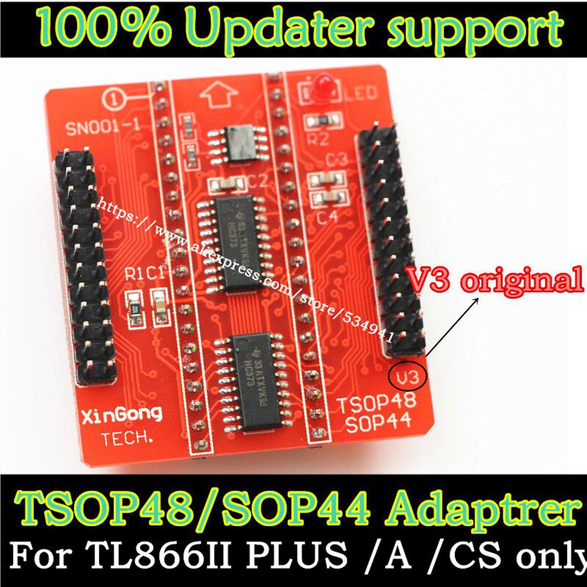 【happy one】base Adapters SOP44 TSOP48 for Minipro TL866 TL866CS TL866A TL866II Plus Universal Programmer