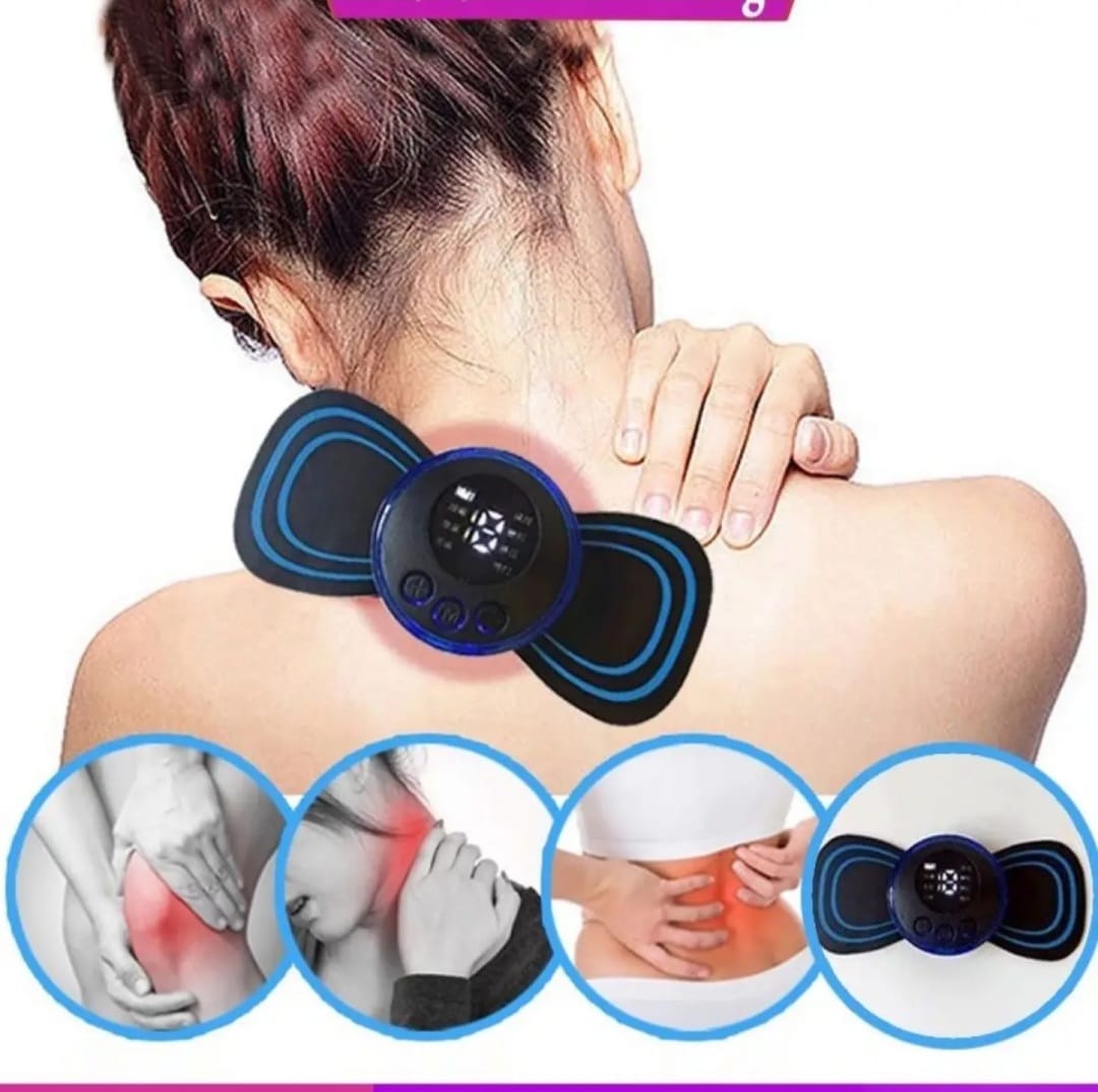 EMS Mini Pocket Neck/Body Pulse Massager  (Buy only Machine+ Pad / only Pad / only Machine or Both)  Your Ultimate Portable Relaxation Solution with Single Pad Design for Targeted Relief. 