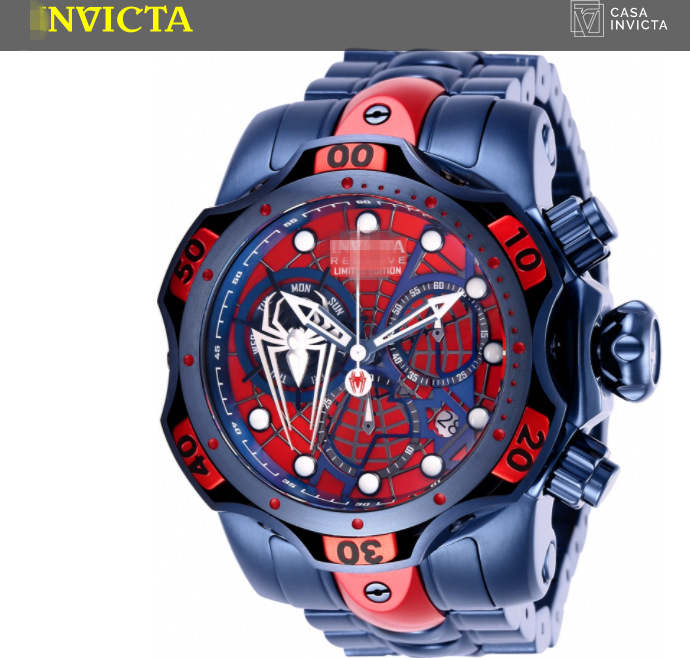 2023 foreign trade style Spider-Man Captain America Iron Man Yingfo it is the same large block men's watch. 