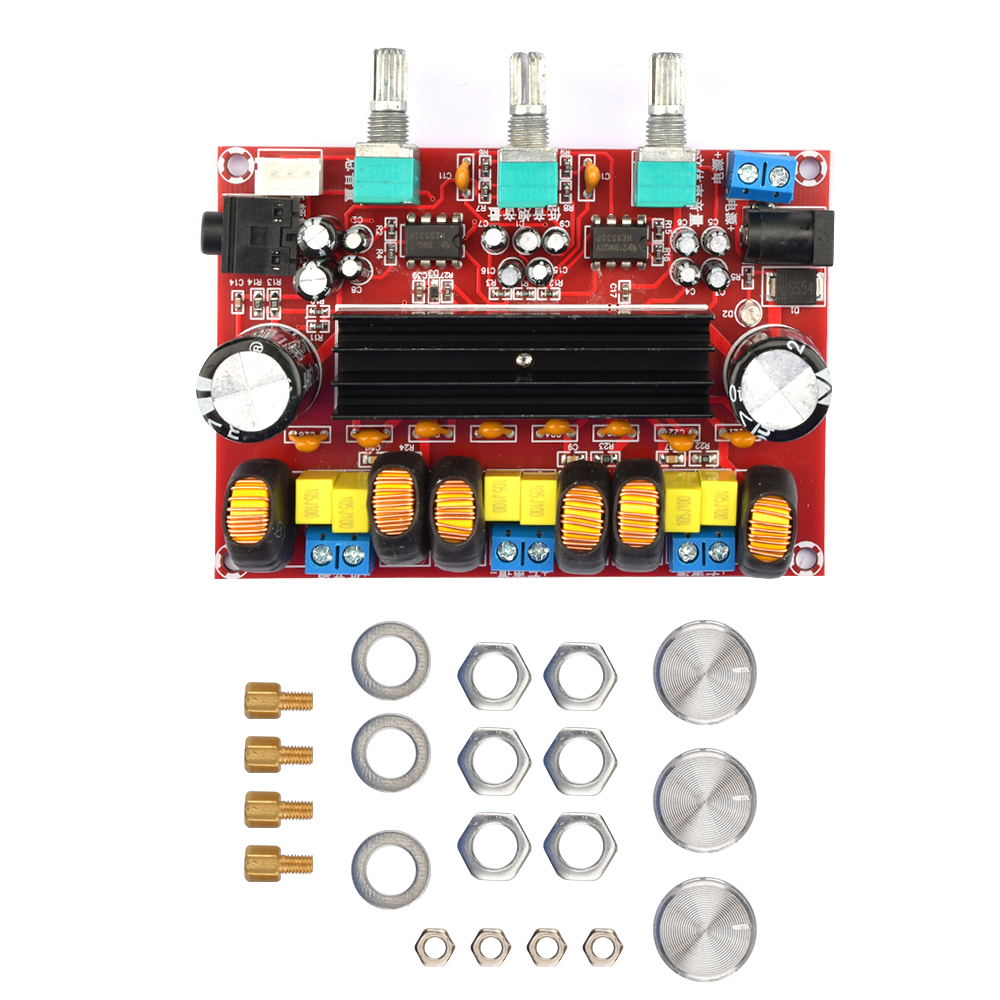 DC 12V-24V 2 Channel TPA3116 Digital Audio Amplifier Board TPA3116D2 Subwoofer Speaker Power Amplifier with 2*50W 100W- 1pcs. 