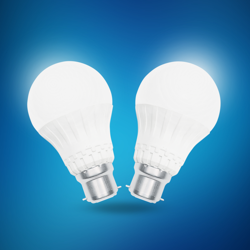 9 Watt Ac Led Bulb -  Rgb Light warm color. 
