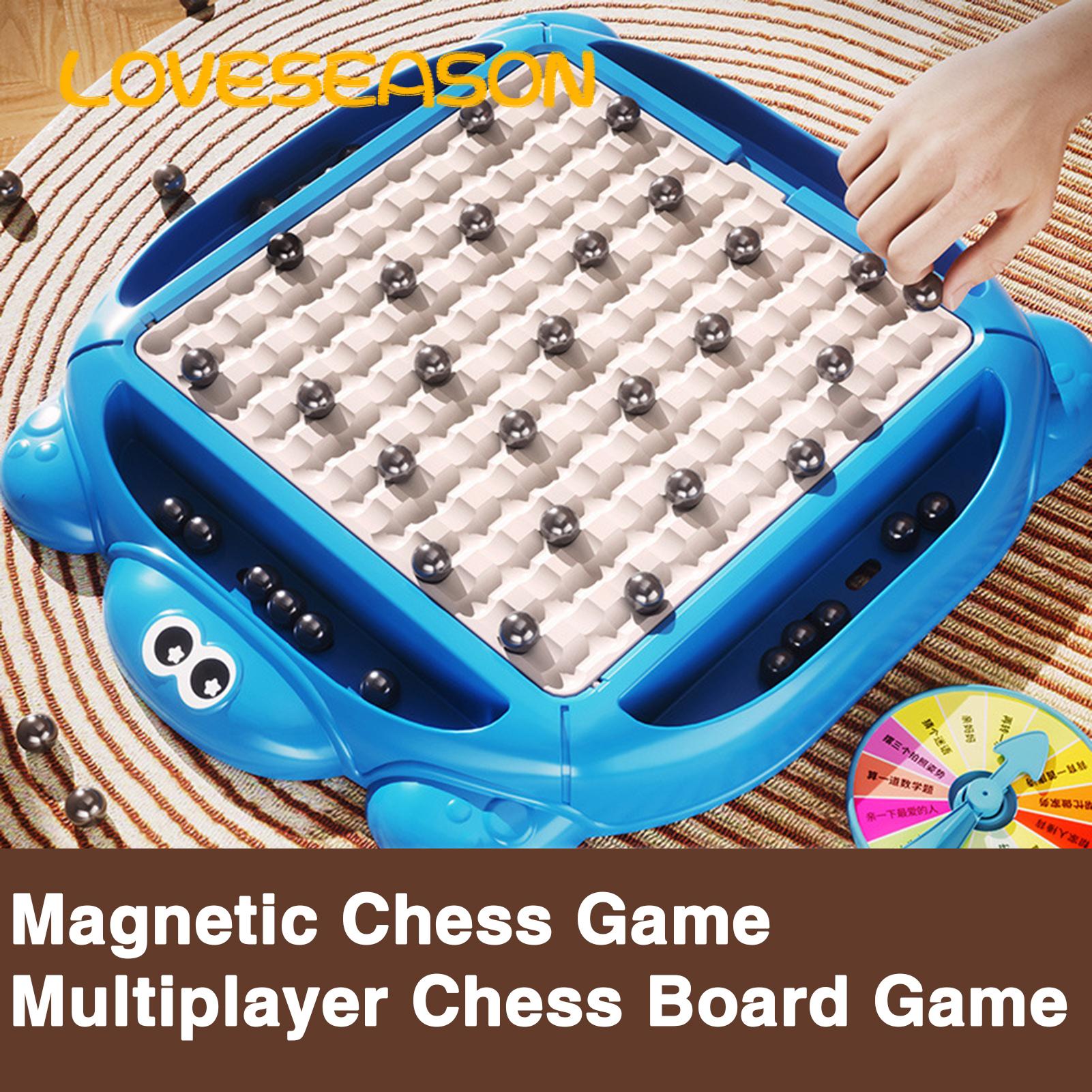 Magnetic Chess Game Portable Magnetic Chess Board Game Set Interactive 2 Player Battle Toy for Logic Training Educational Fun Perfect for 2 Player Chess Board Game. 