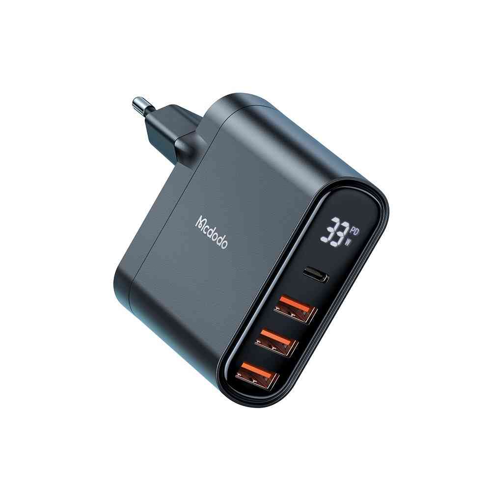Mcdodo CH-2250 33W 4-Port Digital Display Fast Charge Adapter