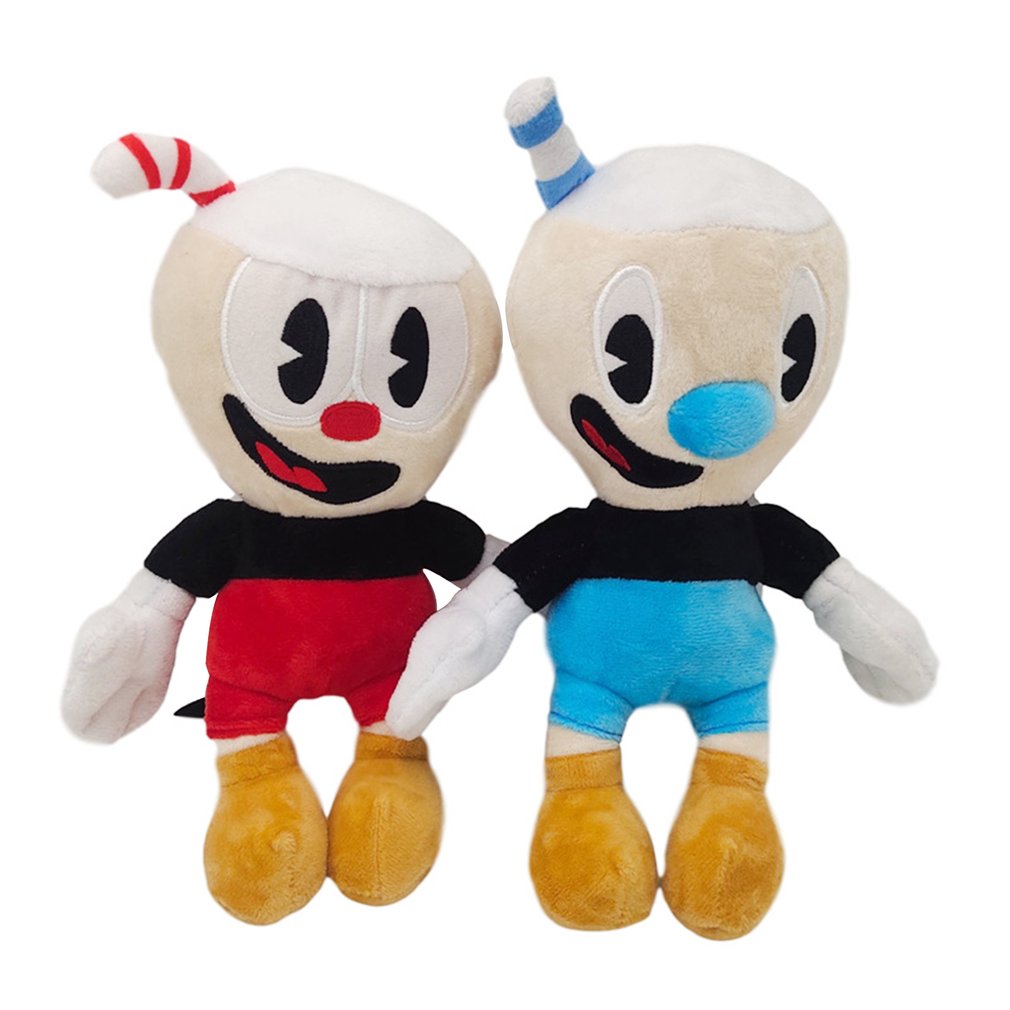 【Yurui】Plush Cuphead plush doll Mugman toy game souvenir stuffed plush. 
