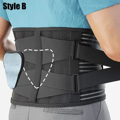 MODVEL Lower Back Brace with 6 Stays for Lower Back Pain Relief | Lumbar  Support Belt