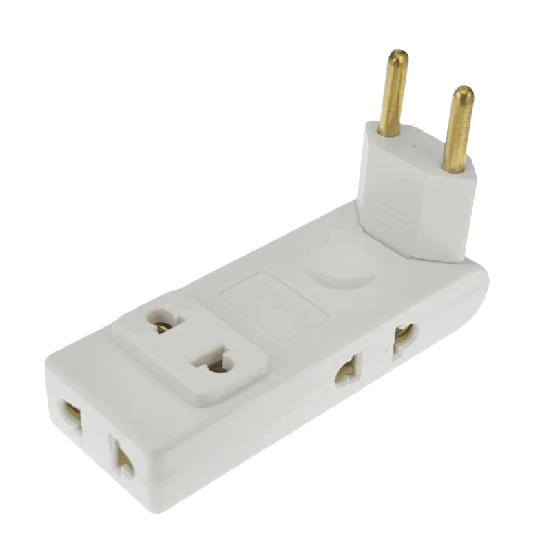 4 In 1 Wall Outlet Extension EU Electrical Socket 180 Degree Plug Adapter Travel Aadapter Portable Power Converter. 