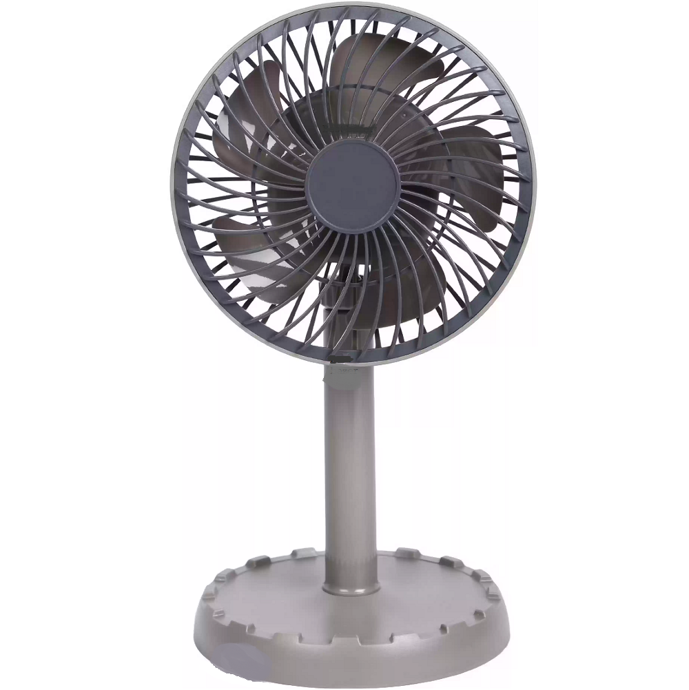JYSUPER JY-2218 Portable Mini Desk Fan Professional Rechargeable Strong Wind Left to Right Oscillating Angle 45 Degrees AC DC. 