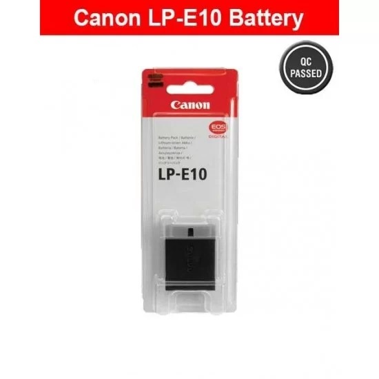 Canon  LP-E10 Battery Use For Canon 1100D, 1200D, 1300D, 1500D, 2000D, 3000D, 4000D, T3, T5, T6, & More.... 