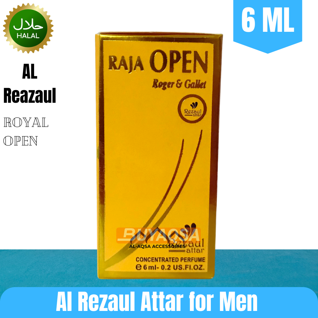 Raja Open Attar for Men long lasting 6 ml. 