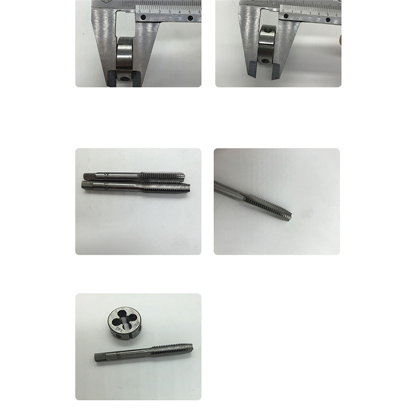 32PCS HSS Tap and Die Set Metric Wrench Cut M3-M12 Hand Threading Tool Tungsten Carbide Tap Die Screw Thread Making Tool. 