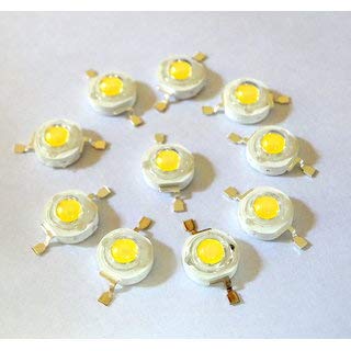 1W LED White Emitting Electrode Processor Bulb Light, High Brightness white 10PCS. 