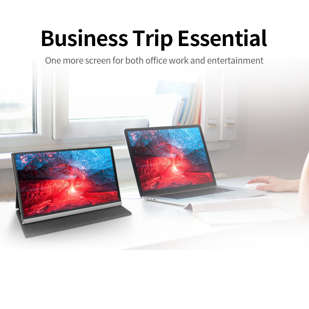 T-bao T15-4K 15.6'' Portable Monitor with 4K Resolution Support Screen Expansion Replacement for Switch/PS4/PC/Laptop US Plug. 