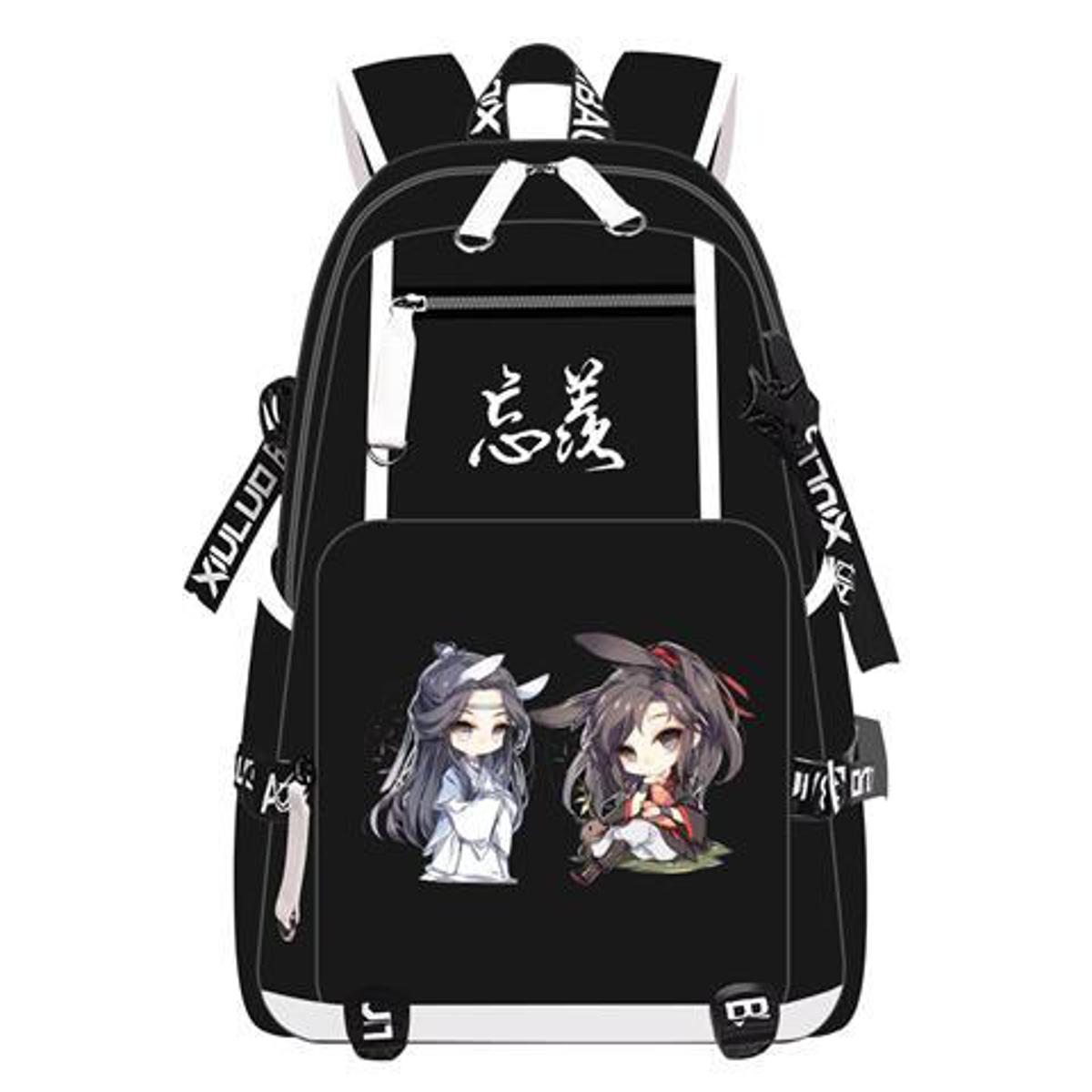 Mo Dao Zu Shi Grandmaster of Demonic Cultivation Wei Wuxian Lan Wangji Cosplay Backpack School Shoulder Bag Travel Rucksack
