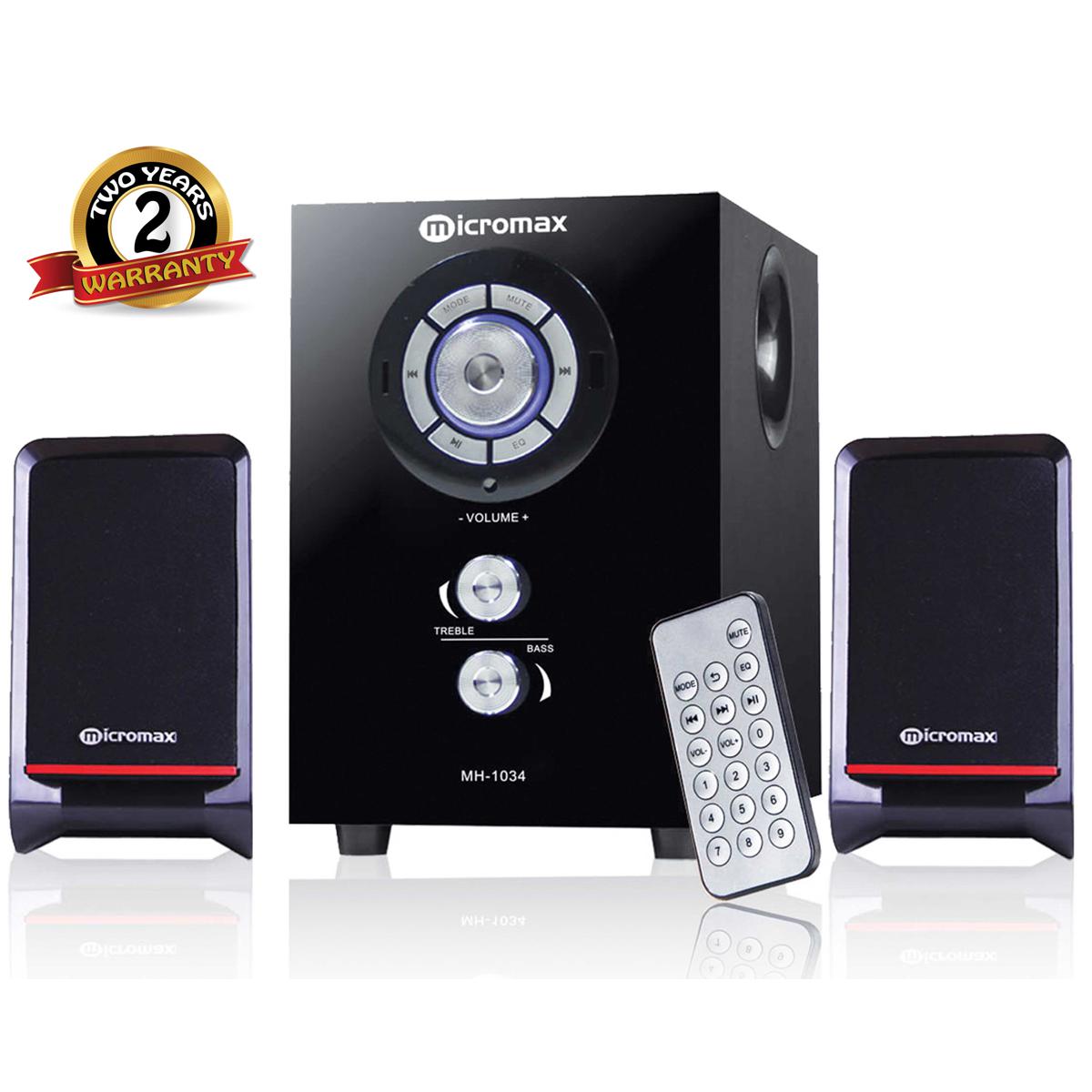 Micromax MX-1034 BT Multimedia 2.1 Bluetooth Speaker