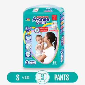 Avonee Baby Diapers Mini Size S (4-8 kg) 42 pieces