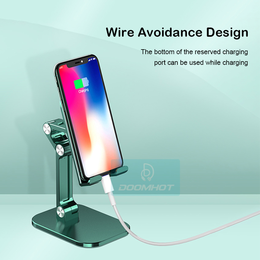 DoomHot Phone Holder Premium Universal Phone Stand Portable Adjustable Angle Folding Smart Phone Stand Dock Holder. 