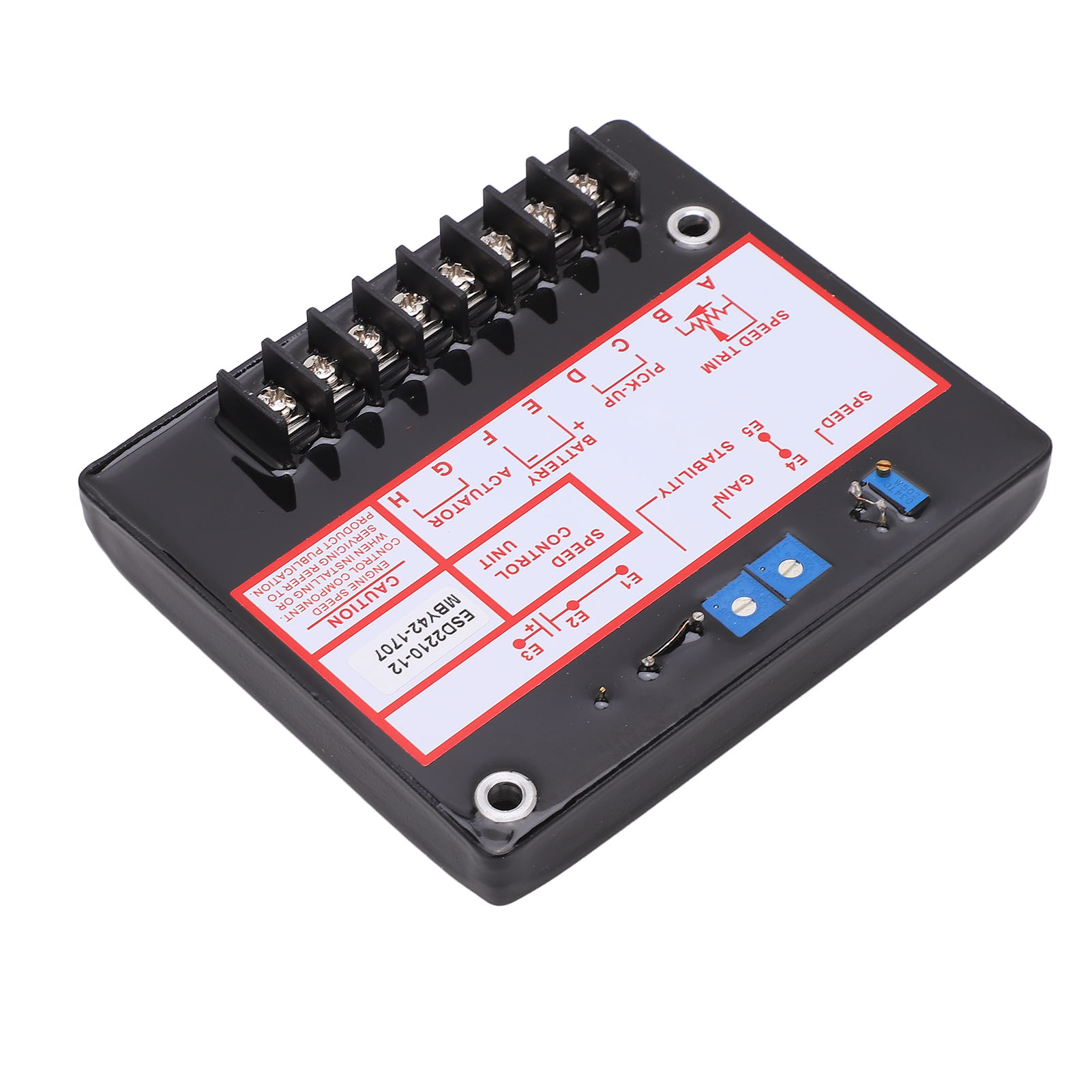 Electronic Engine Controller, DC12-24V ESD2210 12 Generator Speed Governor for Genset Control. 