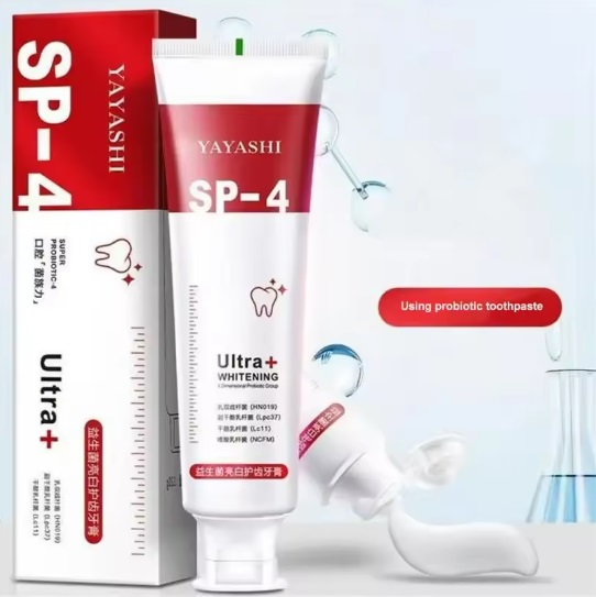 Yayashi sp-4 Probiotic Toothpaste freshen breath maintain oral health whiten teeth Stain Removing Sp-4 Toothpaste Teeth Cleaner Plaque Remove. 