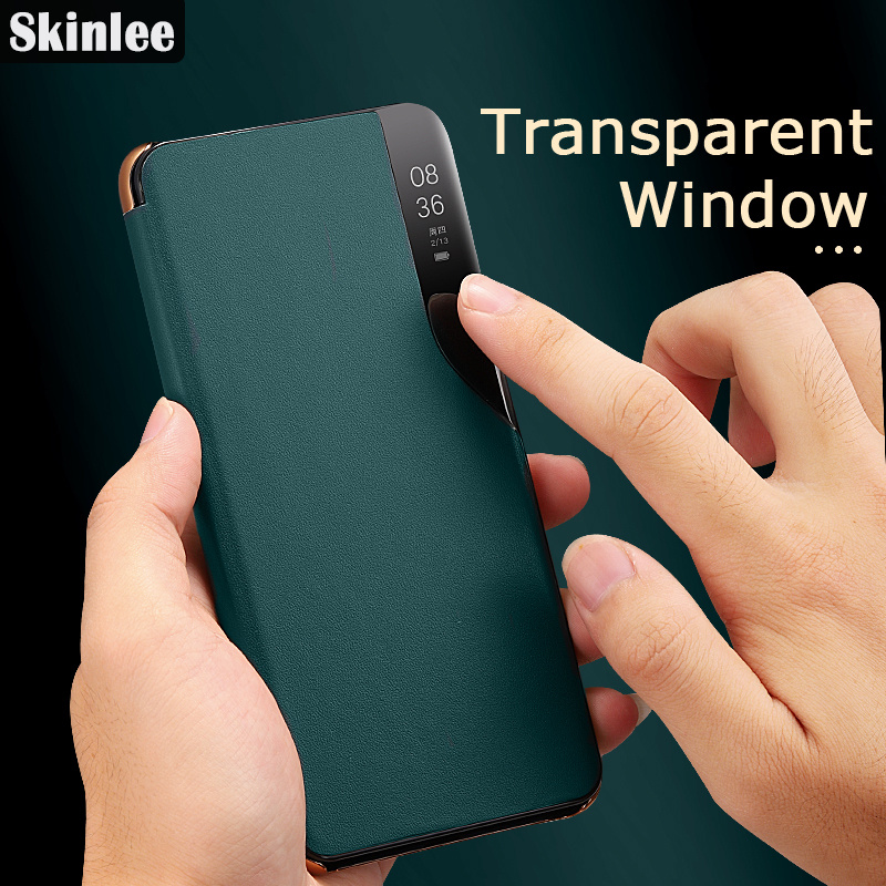 For Samsung Galaxy A52 Flip Cases Smart Transparent View Phone Case for Galaxy A52 Window Flip Leather Phone Cover. 