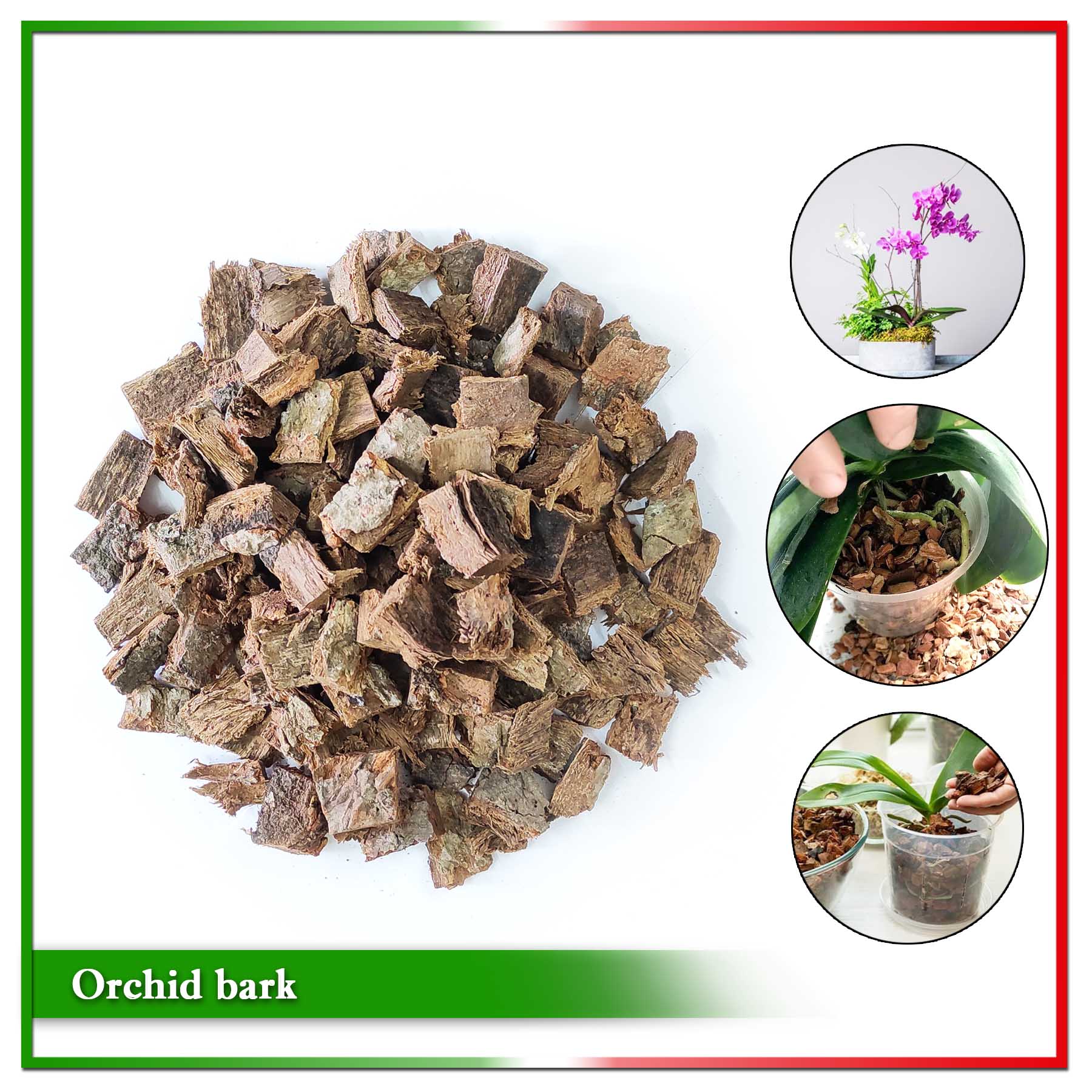 Care for Your Plants with Natural Orchid Bark - 1 KG - Increases water retention to a degree, which it turn helps to boost ambient humidity. 
