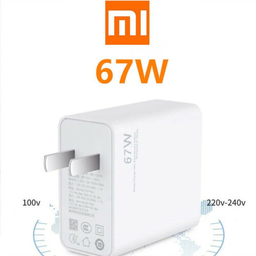 Xiaomi Charger 67W EU Original Fast Charge Power Adapter 6A Type C Cable For Xiaomi 12 11 POCO X5 X4 Pro Redmi Note 9 10 11 Pro. 