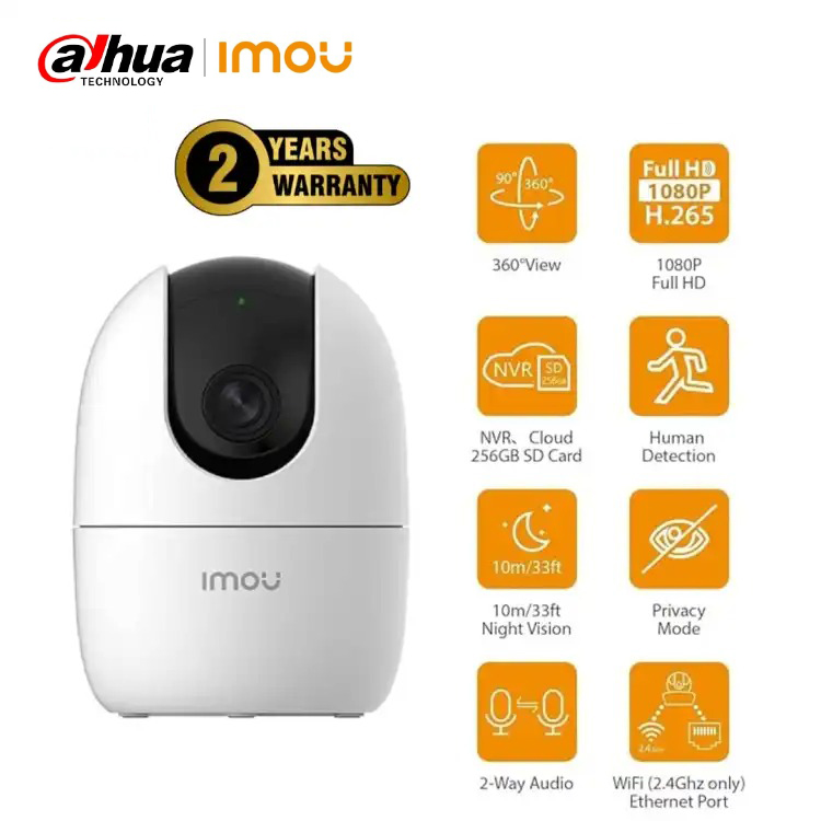Imou Ranger 2 - 3MP - 2K IP Camera with 360 Degree Coverage | 2 Year brand warranty by Imou & Com source  ( IMOU official key ring). 