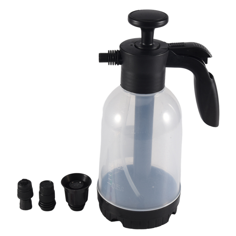 2X Hand Pump Foam Sprayer Hand Pressurized Foam Sprayer 2 Litre Pressure Foam Cannon Snow Foam Nozzle Carwash