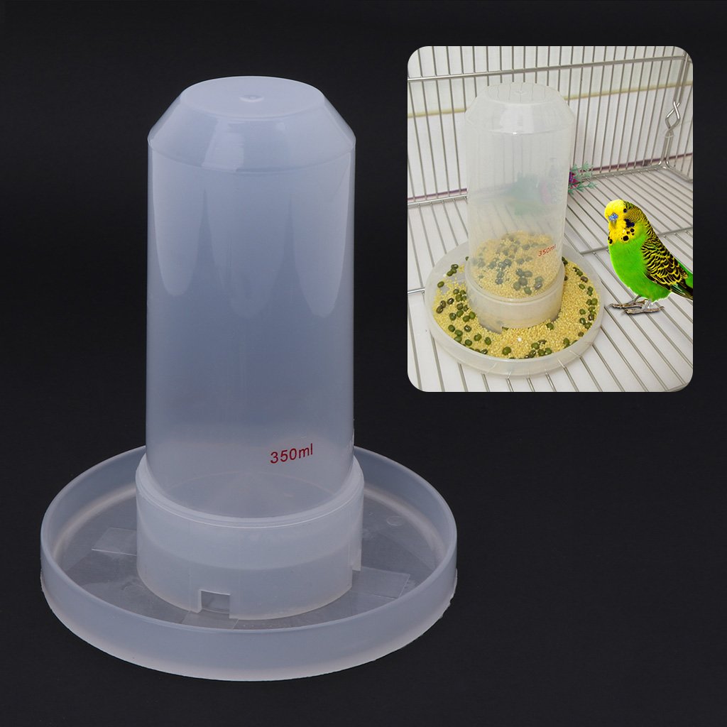 Bird Drinker Feeding Food Waterer with Stander for Aviary Cage Budgie Lovebirds all Case Bird