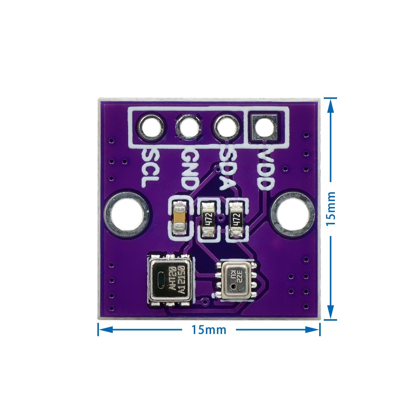 AHT20+BMP280 high precision digital temperature, humidity, atmospheric pressure sensor. 