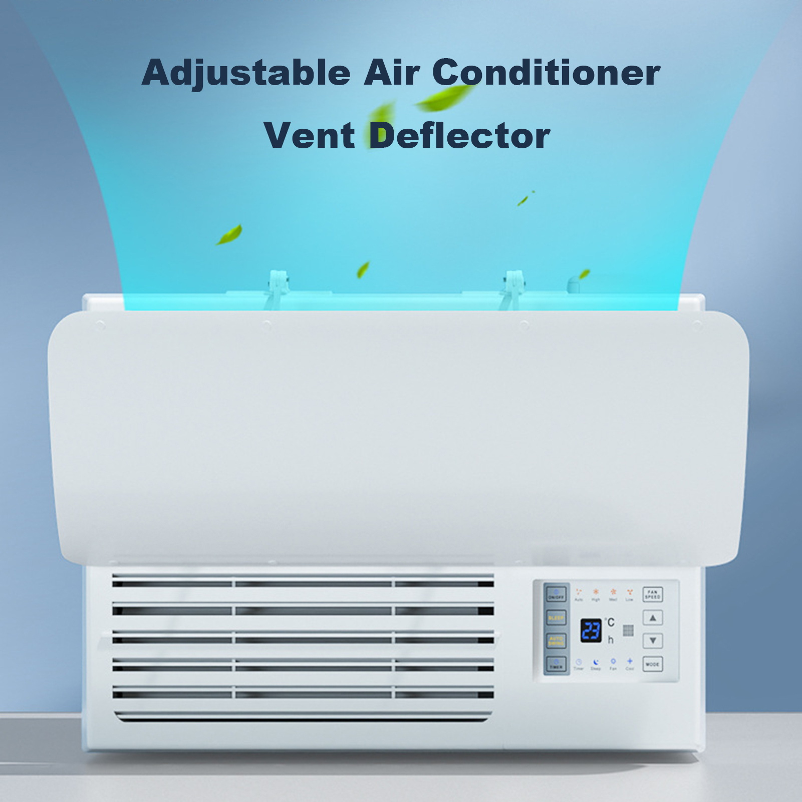 Air Conditioner Windshield Adjustable Air Conditioning Baffle Deflector for Window Ac Windshield Anti-wind Baffles for Universal Air Conditioners Easy Installation Air Conditioner Baffle. 