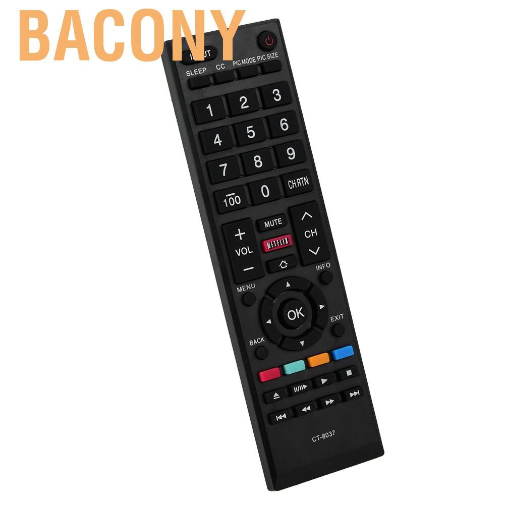 Bacony CT-8037 Replacement Multifunctional TV Remote Control 65L5400UC 40L3400 40L3400U controller for Toshiba. 