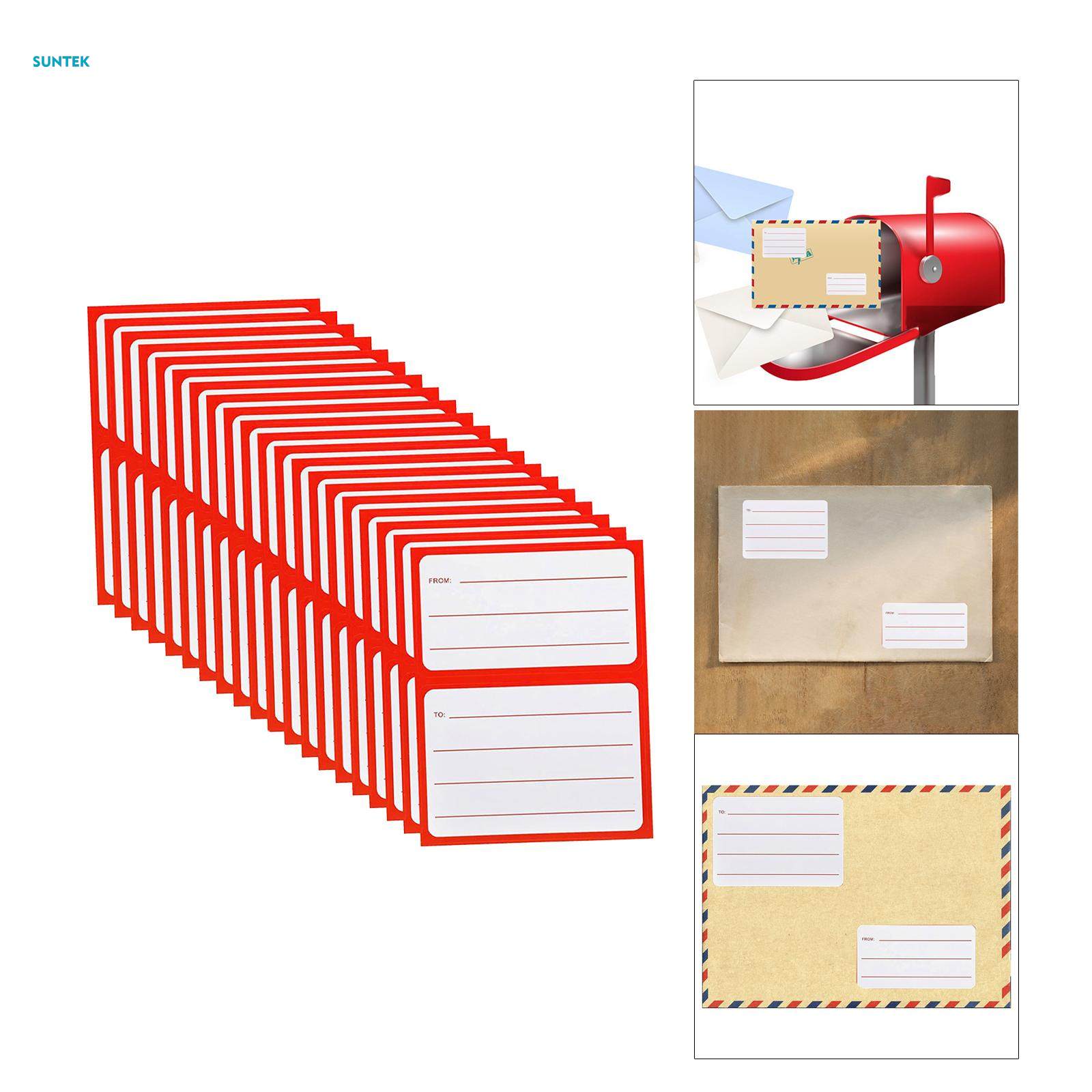 to from Return Address Mailing Labels, Mailing Labels Stickers Universal Blank Mail Shipping Label for School Office 50 Sheets. 